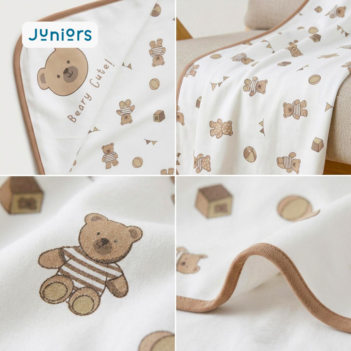 Juniors Receiving Blanket with Bear Print