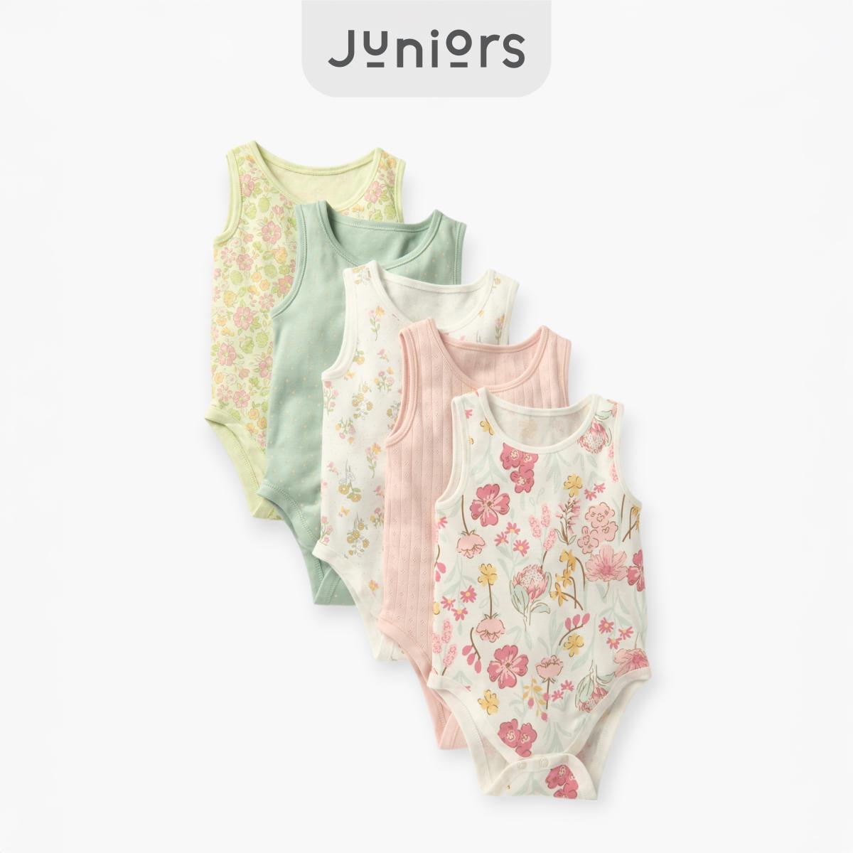 Juniors Assorted Sleeveless Bodysuit – Set of 5