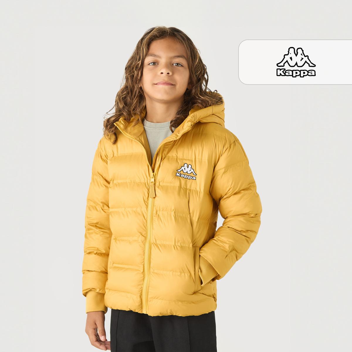 Kappa Quilted Hooded Jacket with Zip Closure | Babyshop